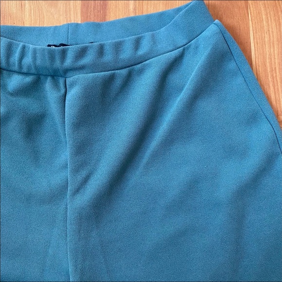 Teal Bell Bottom Pants - Picture 3 of 4